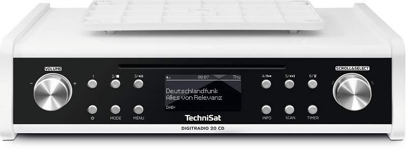 Rádioprijímač s DAB+ Technisat DIGITRADIO 20 CD biely Rádioprijímač s DAB+ Technisat DIGITRADIO 20 CD biely