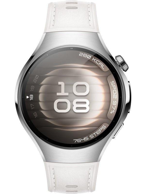 Inteligentné hodinky Huawei Watch 5 42 mm LTE - Silver + White Composite Strap biele