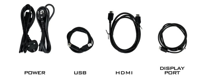 Herný monitor IIYAMA G-Master G4380UHSU-B2 čierny Káble k monitoru IIYAMA G-Master G4380UHSU-B2 42,5"