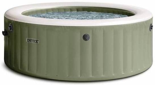Vírivka Intex PureSpa Bubble Massage 28426NP v zelenom prevedení s nafukovacou kruhovou konštrukciou