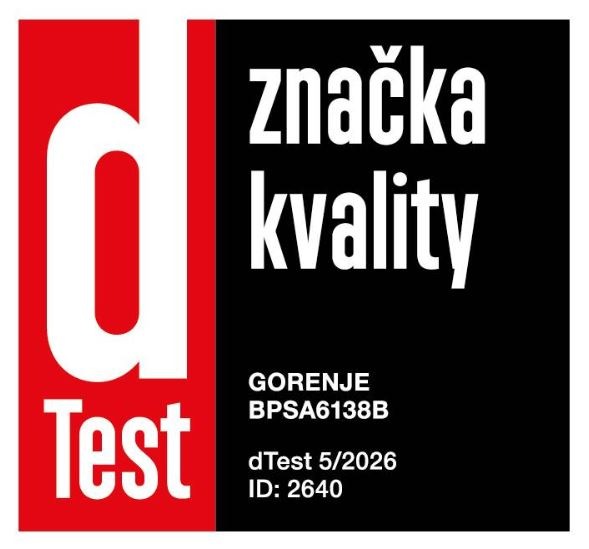 ikona ocenenia dTest pre rúru Gorenje