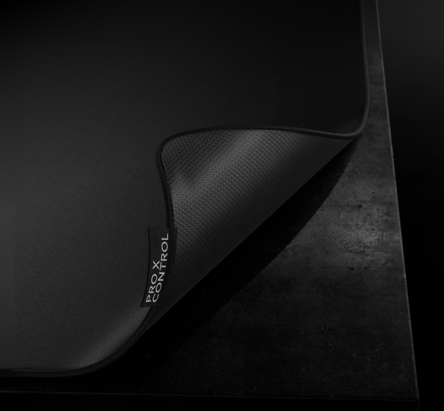 Detail spodnej protišmykovej vrstvy podložky Logitech PRO X Control