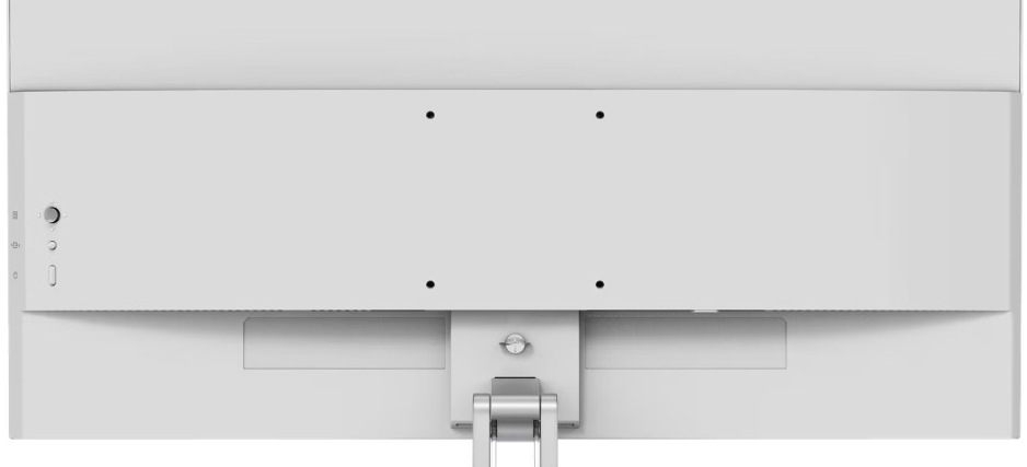 Monitor Lenovo L27-45 sivý Zadná strana monitora Lenovo L27-45 s tými najdôležitejšími portami