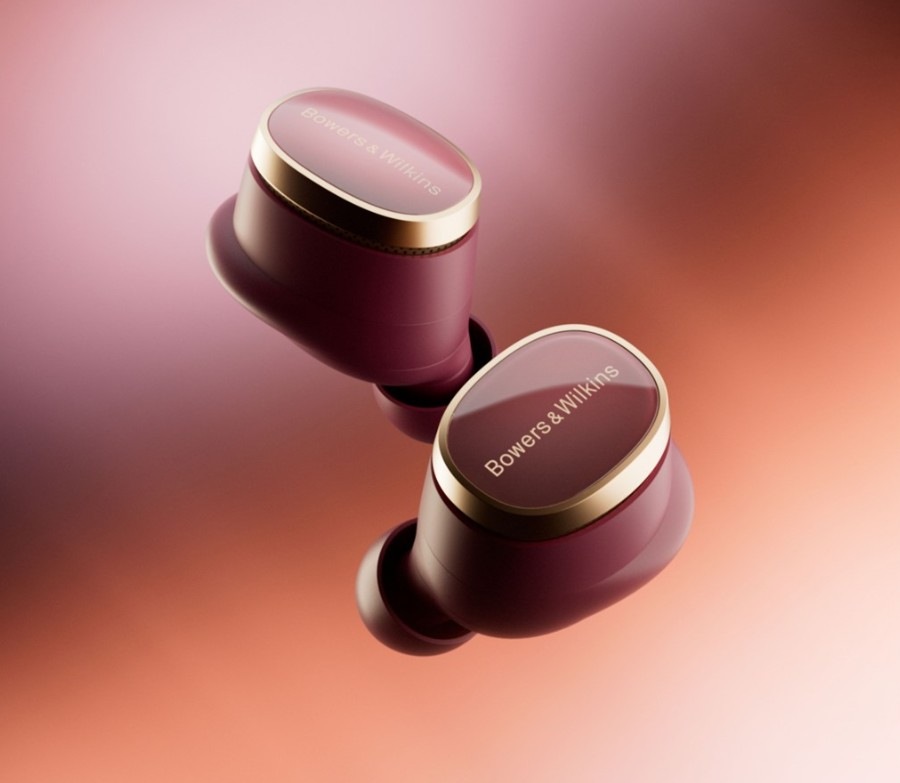 Slúchadlá Bowers & Wilkins Pi8 vínová Slúchadlá Bowers & Wilkins True wireless Pi8 - vínová