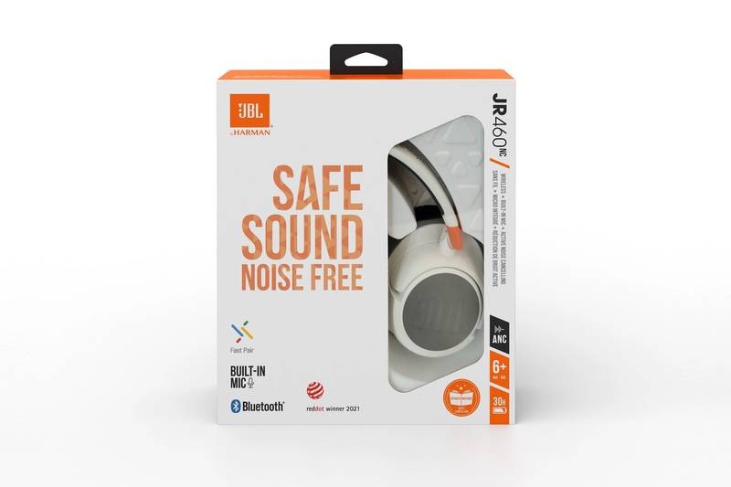Slúchadlá JBL JR 460NC biela JBL JR 460NC