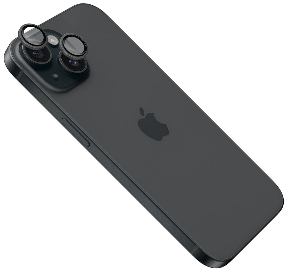 Ochranné sklo šošovky fotoaparátu FIXED Camera Glass na Apple iPhone 15/15 Plus sivé FIXED Camera Glass na Apple iPhone 15 Pro/15 Plus, šedá
