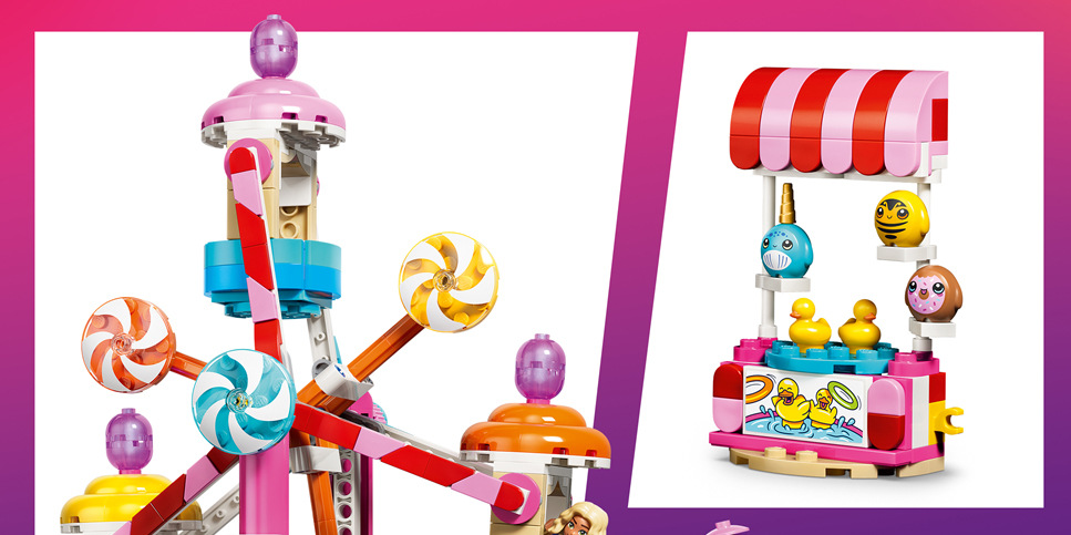 Interaktívny návod v aplikácii LEGO Builder prevedie deti 602 dielikmi pri stavbe kolotoča vysokého cez 25 cm.