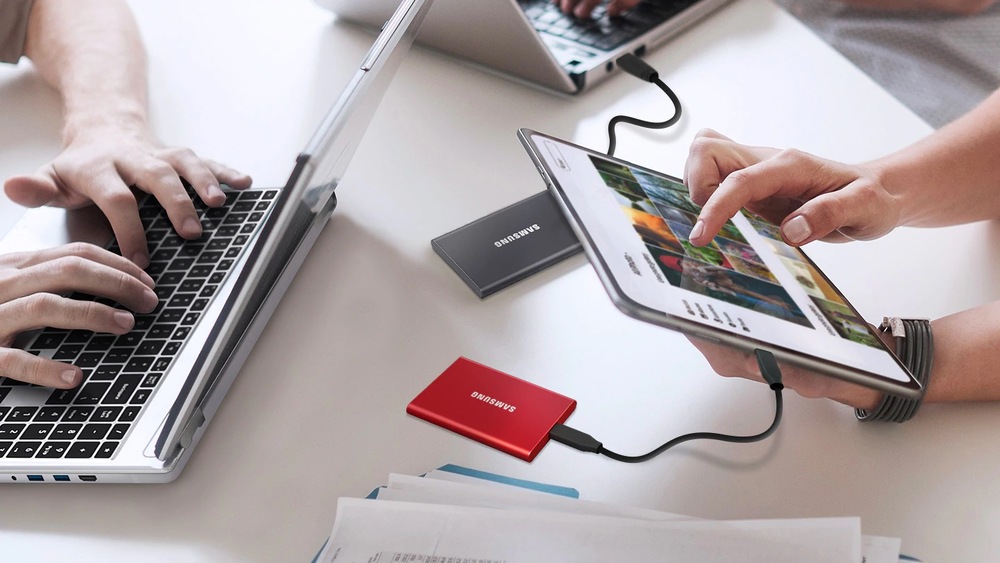 SSD externý Samsung T7 1TB sivý Samsung T7