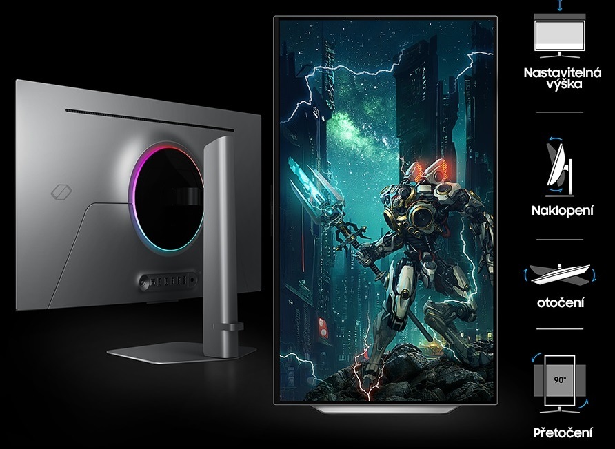 Herný monitor Samsung Odyssey OLED G6 strieborný Herný monitor Samsung Odyssey OLED G6 strieborný