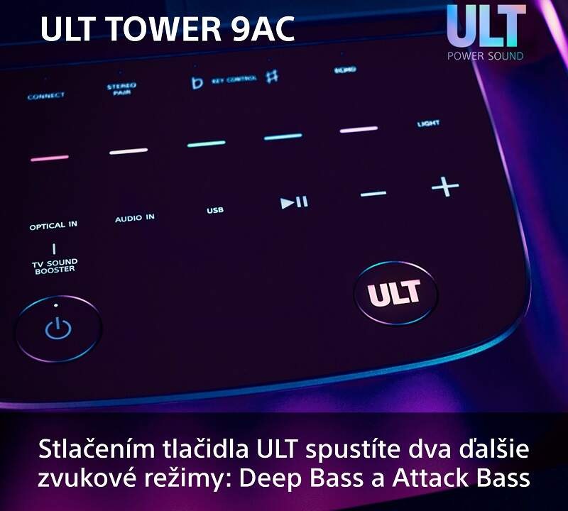 Párty reproduktor Sony ULT TOWER 9 AC čierny Párty reproduktor Sony ULT TOWER 9 AC čierny
