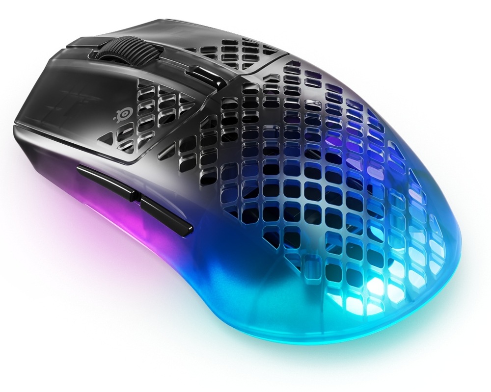 Myš SteelSeries Aerox 3 Wireless Gen 2 - Shadow čierna Myš SteelSeries Aerox 3 Wireless Gen 2 s RGB podsvietením