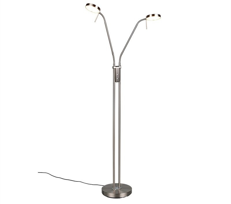 Stojacia lampa TRIO 423310207 MONZA strieborná Stojacia lampa TRIO 423310207 MONZA vrhá svetelný tok s intenzitou 1 400 lúmenov