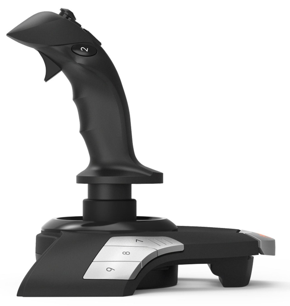 Joystick PXN F16 Flightstick čierny Joystick PXN F16 Flightstick prináša aj vibračnú odozvu