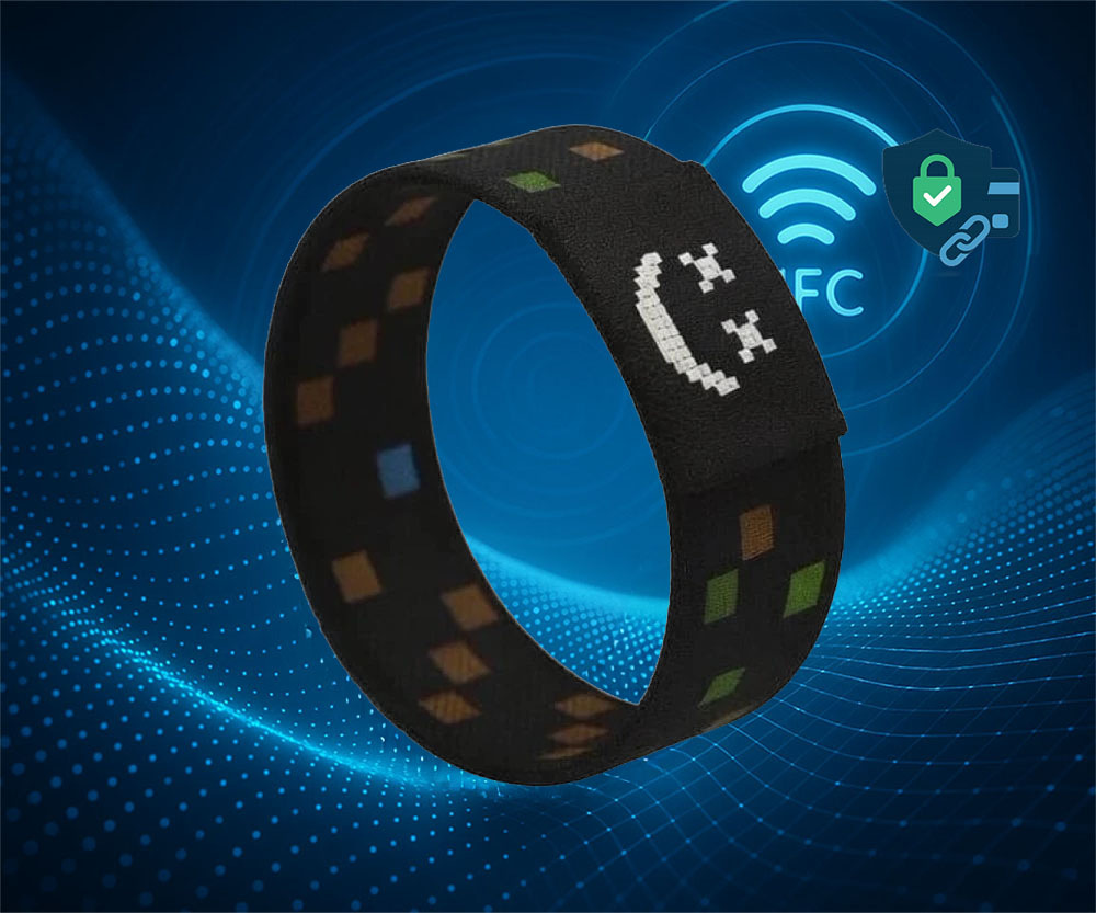 Platobný náramok Carneo Pay pre dievčatá ružový/oranžový NFC pri platobnom náramku Carneo Pay