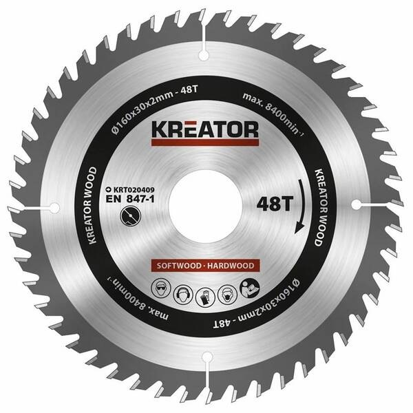 Pílový kotúč Kreator KRT020409 160mm 48T