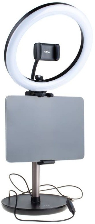 Svetlo FIXED LEDRing Lite, kruhové LED svietidlo so statívom čierne Svetlo FIXED LEDRing Lite, kruhové LED svietidlo so statívom čierne