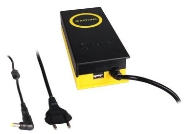 Sieťový adaptér PATONA pre notebooky MPC, Samsung, Toshiba, Winbook, 19V, 4,7 A, 90W, konektor 5,5 x3mm, výstup USB