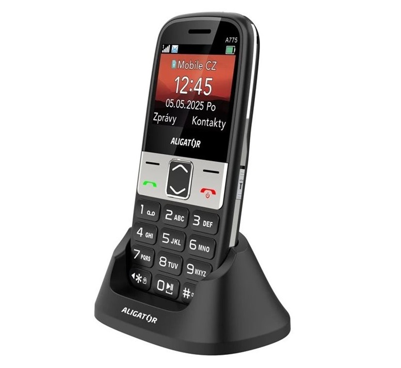 Mobilný telefón Aligator A775 Senior čierny Mobilný telefón Aligator A775 Senior čierny