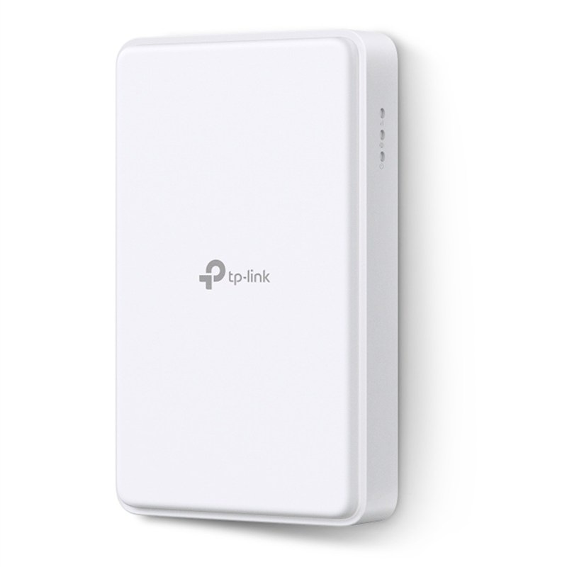 Router TP-Link NE200-Outdoor 5G v bielej farbe.