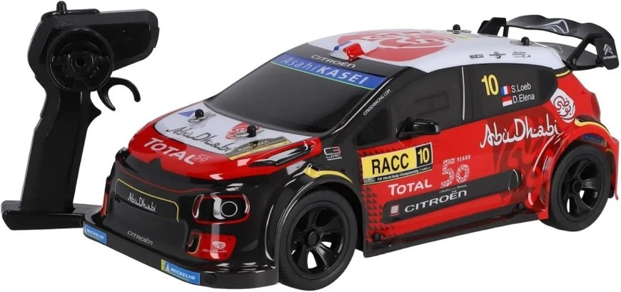 RC auto Maxlife Fast Gearz Citroen C3 WRC 1:10 červené RC auto Maxlife Fast Gearz Citroen C3 WRC s ergonomickým ovládačom