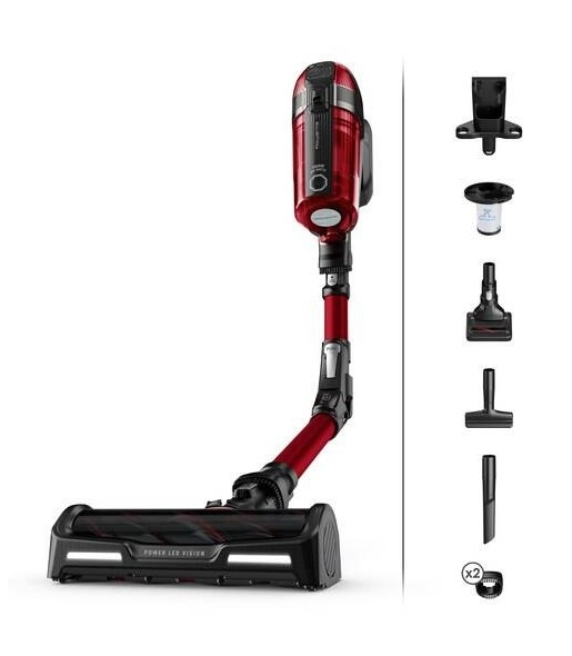 Tyčový vysávač Rowenta RH98A9WO X-Force Flex 12.60 Auto Animal Care 3v1, 150 AW červený