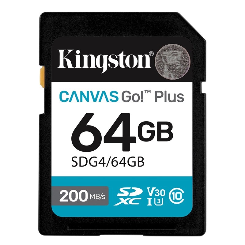 Pamäťová karta Kingston Canvas Go! Plus SDXC 64GB U3 UHS-I (200R/160W)