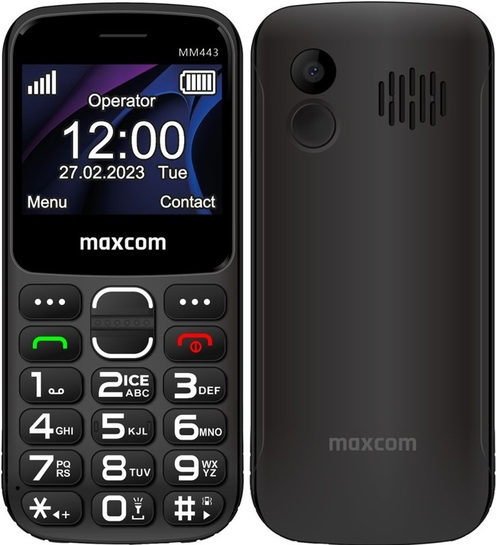 Mobilný telefón MaxCom Comfort MM443 - čierny
