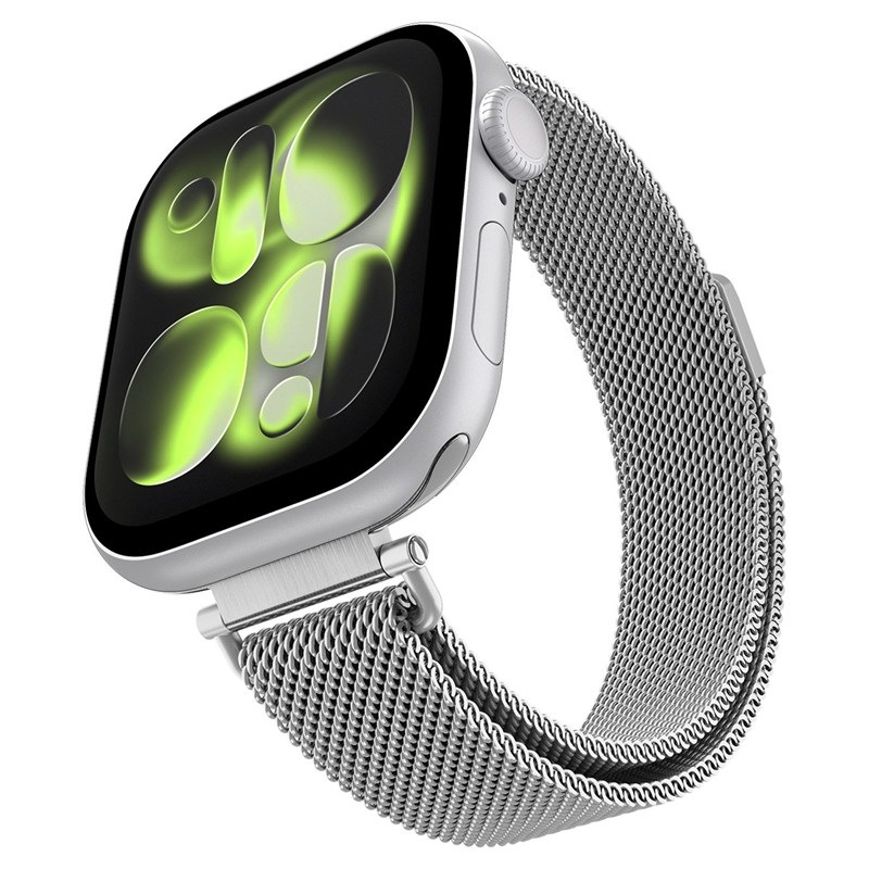 Kovový remienok Spigen na Apple Watch 42, 41 a 40mm, strieborná farba