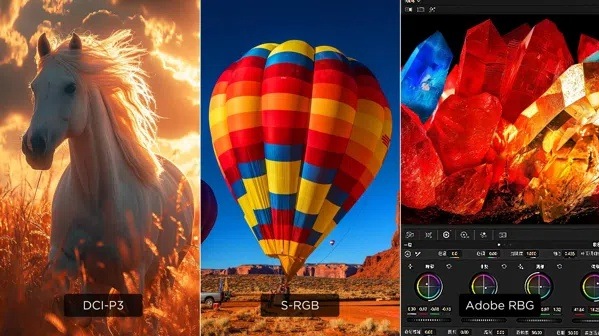 Herný monitor TCL 32G64 sivý Farebné režimy DCI-P3, sRGB a Adobe RGB dostupné na monitore TCL 32G64