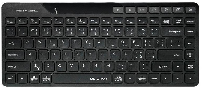 Klávesnica A4Tech FStyler FBK26C AS, CZ čierna