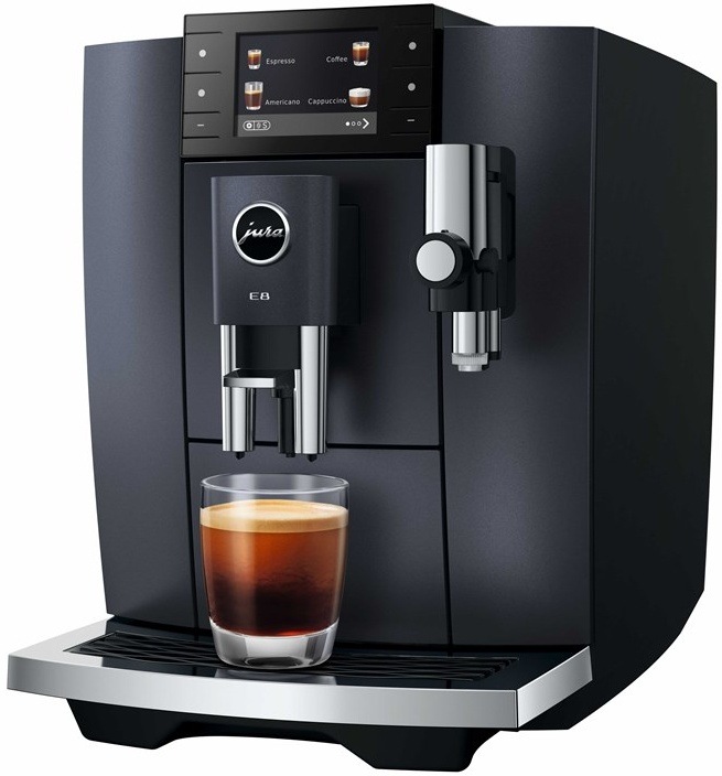 Automatický kávovar Jura E8 Cosmic Black (modelový rok 2026) čierny
