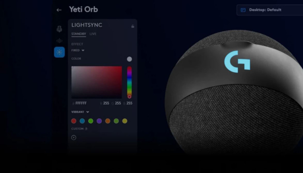 Logitech Yeti Orb RGB s LIGHTSYNC, USB (988-000551)