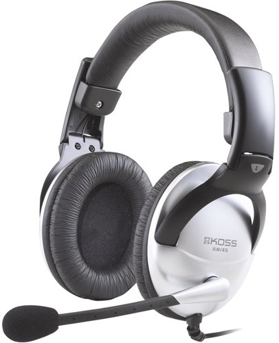 Headset Koss SB 45 čierny/strieborný Headset Koss SB 45 čierny/strieborný