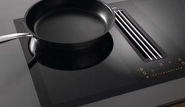 Indukčné varné dosky s odsávaním Miele KMDA 7676 FL-U BlackPerfection čierna MIEKMDA7676FLU