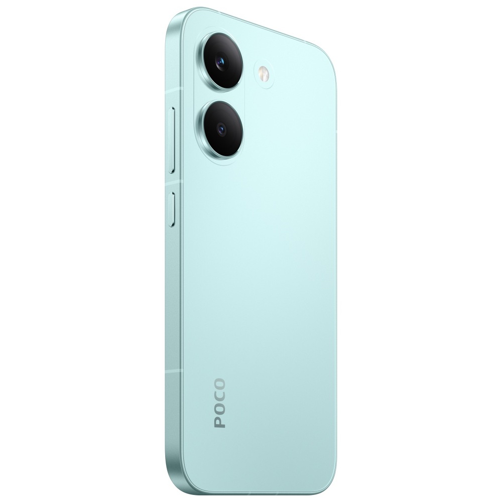 Mobilný telefón Poco X8 Pro 5G 8 GB / 256 GB zelený Zadný pohľad na fotoaparát a mobilný telefón Poco X8 Pro 5G