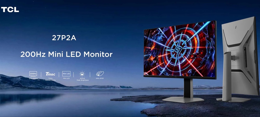 Herný monitor TCL 27P2A sivý Herný monitor TCL 27P2A je vyobrazený a okolo neho sú vypísané najdôležitejšie parametre, ktoré ponúka.