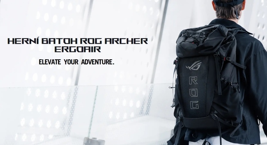 Batoh na notebook Asus ROG Archer ErgoAir Gaming Backpack BP3800 čierny Batoh na notebook Asus ROG Archer ErgoAir Gaming Backpack BP3800 čierny
