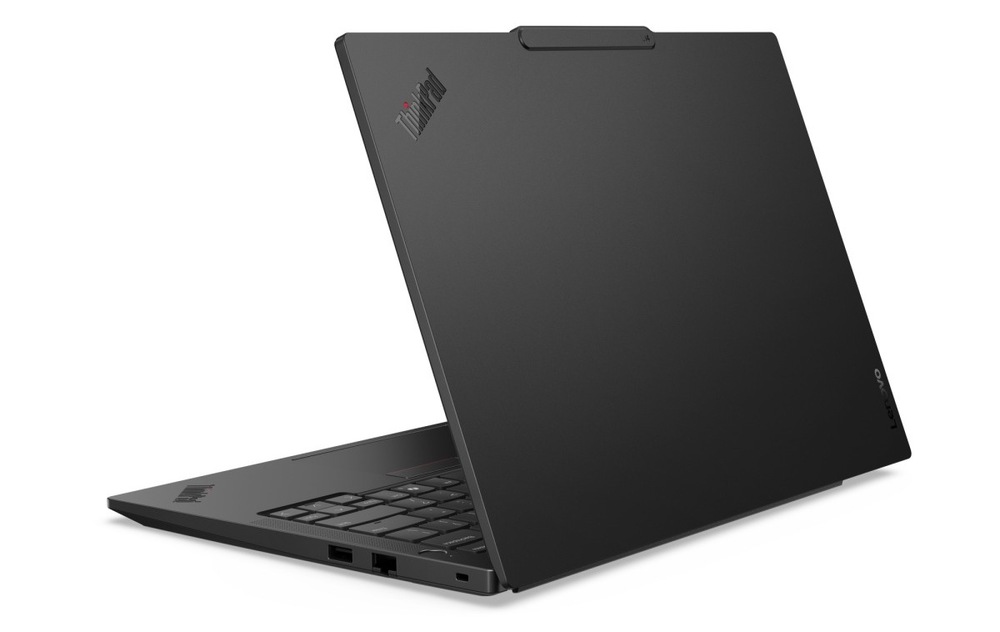 Notebook Lenovo ThinkPad E14 Gen 7 čierny Otvorený notebook Lenovo ThinkPad E14 Gen 7 zozadu
