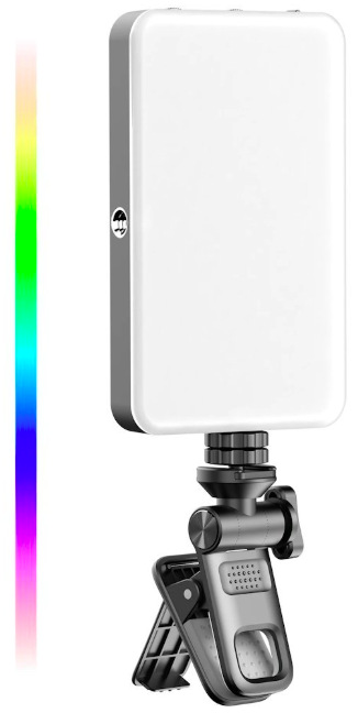 Rollei LUMIS Mini Creator RGB LED panel s RGB osvetlením, difúzorom a multi klipom na uchytenie