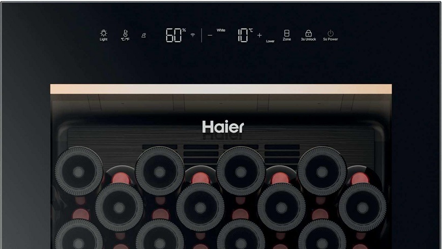 Vínotéka Haier HWS201GDFH1 čierna