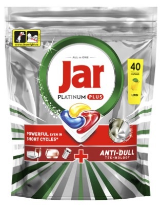 Kapsuly do umývačky Jar Platinum Plus Lemon (40 ks) Tablety do umývačky Jar Platinum Plus Lemon (40 ks)