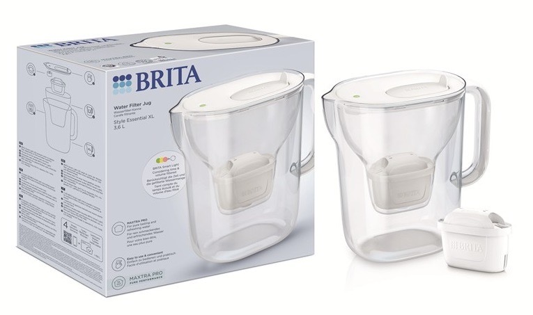 Filtračná kanvica BRITA s objemom 3,6 l, biela farba
