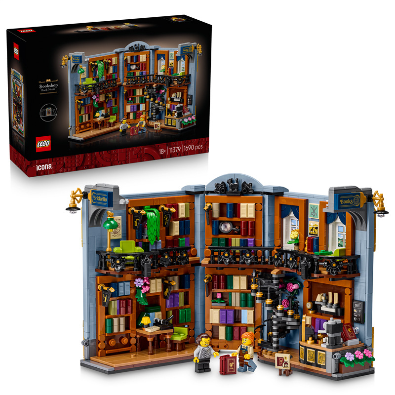 Stavebnica LEGO® Icons 11379 Knižná zarážka: Kníhkupectvo