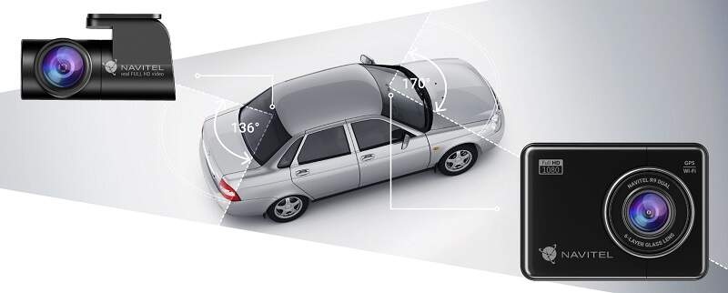 Autokamera NAVITEL R9 DUAL čierna