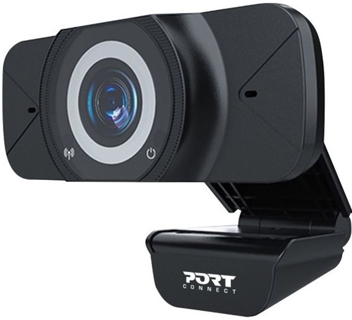 Webkamera PORT CONNECT USB Webcam Full HD 1080p - čierna