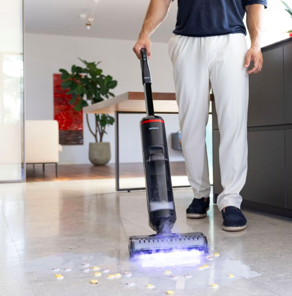 Čistič tvrdých podláh Polti RollySteam WD40C AKU (WDEU0002) čierna Podlahová umývačka Polti RollySteam WD40C AKU (WDEU0002)