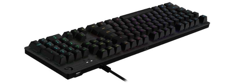 Klávesnica Logitech Gaming G512, RGB, GX Brown (hmatové), US čierna Klávesnica Logitech Gaming G512, RGB, GX Brown (hmatové), US čierna