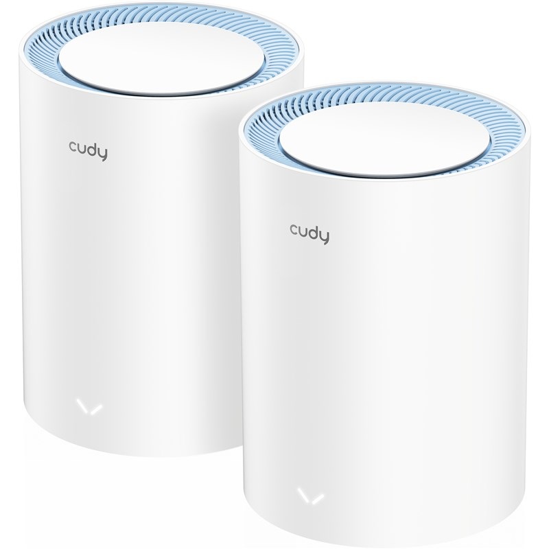 Kompletný Wi-Fi systém Cudy M1200 AC1200 Wi-Fi Mesh, set 2 ks biely