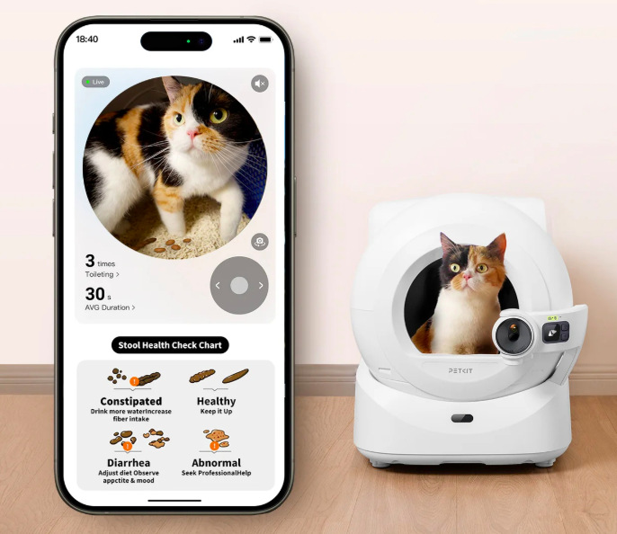Chytrý záchod Petkit Purobot ULTRA s AI kamerou - biely