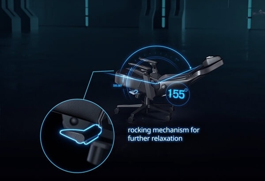 Náklon operadla až 155° s hojdacím mechanizmom